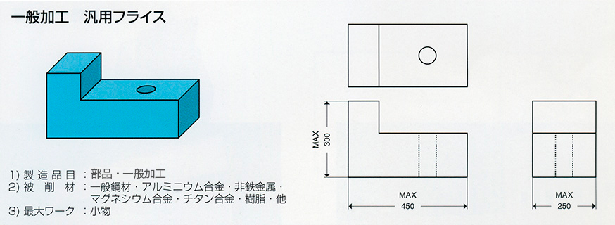 一般加工 汎用フライス